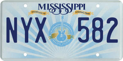 MS license plate NYX582