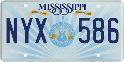 MS license plate NYX586