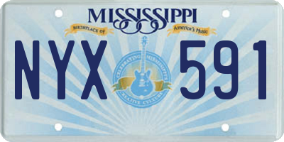 MS license plate NYX591