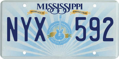 MS license plate NYX592