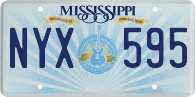 MS license plate NYX595