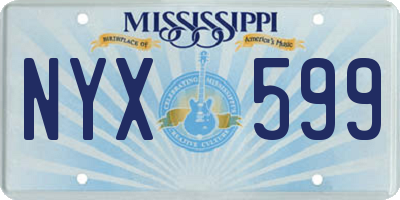 MS license plate NYX599