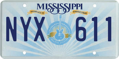 MS license plate NYX611