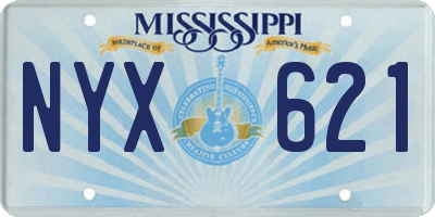 MS license plate NYX621