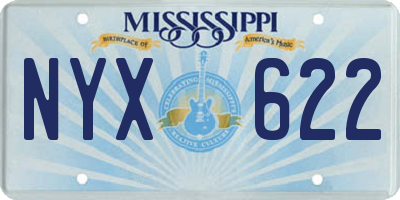 MS license plate NYX622