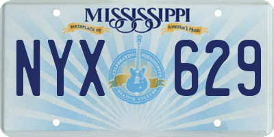 MS license plate NYX629
