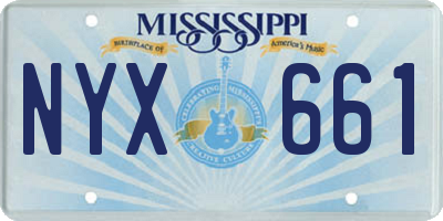 MS license plate NYX661