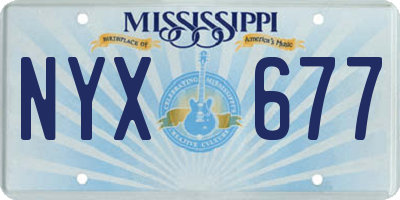 MS license plate NYX677