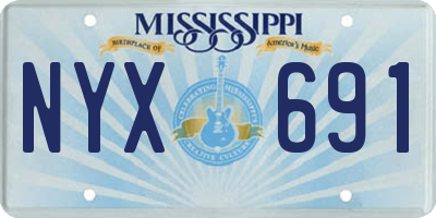 MS license plate NYX691
