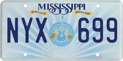 MS license plate NYX699