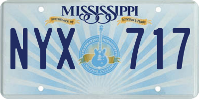 MS license plate NYX717