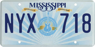 MS license plate NYX718
