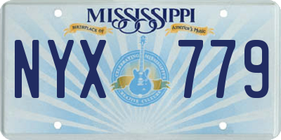 MS license plate NYX779