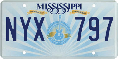 MS license plate NYX797