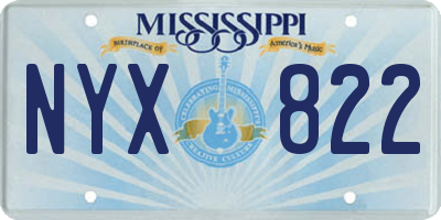 MS license plate NYX822