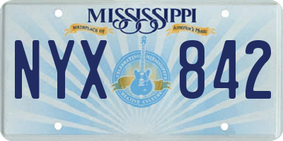 MS license plate NYX842