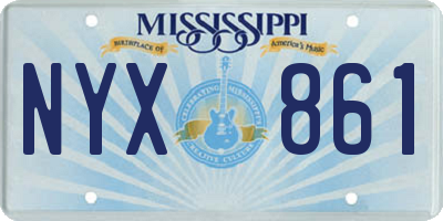 MS license plate NYX861
