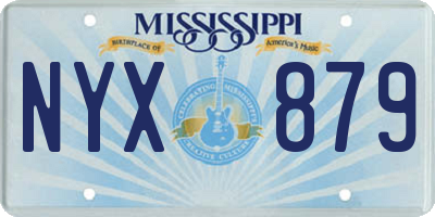 MS license plate NYX879