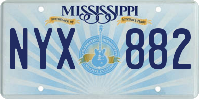 MS license plate NYX882