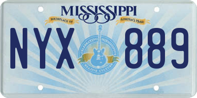MS license plate NYX889