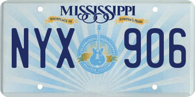 MS license plate NYX906