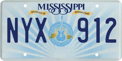 MS license plate NYX912