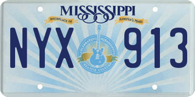 MS license plate NYX913