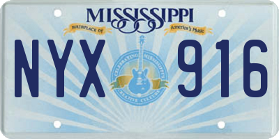 MS license plate NYX916