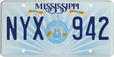 MS license plate NYX942