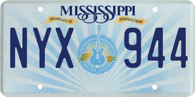 MS license plate NYX944