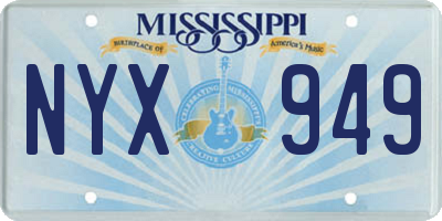 MS license plate NYX949