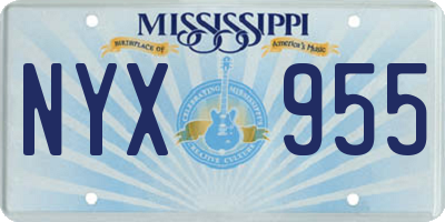 MS license plate NYX955