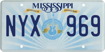 MS license plate NYX969