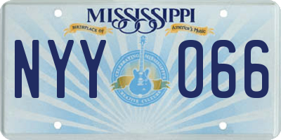MS license plate NYY066