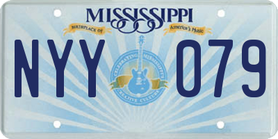 MS license plate NYY079