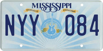 MS license plate NYY084