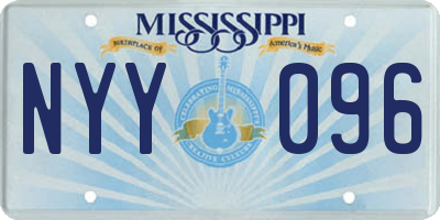 MS license plate NYY096