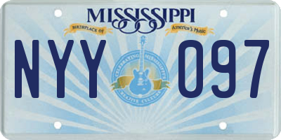MS license plate NYY097
