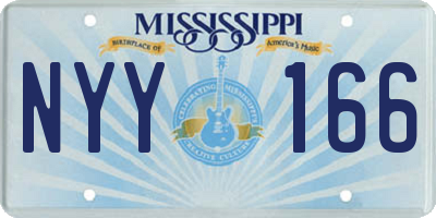 MS license plate NYY166