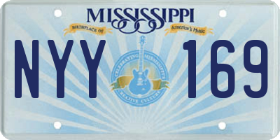MS license plate NYY169