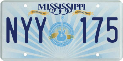 MS license plate NYY175
