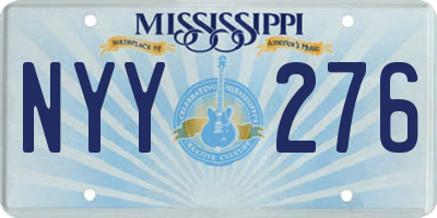 MS license plate NYY276