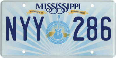 MS license plate NYY286