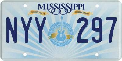 MS license plate NYY297