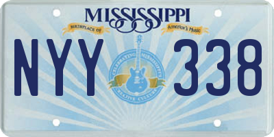 MS license plate NYY338