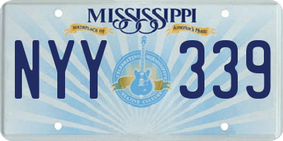 MS license plate NYY339
