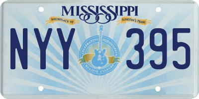 MS license plate NYY395
