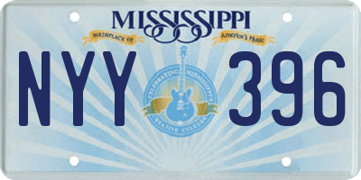 MS license plate NYY396