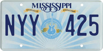 MS license plate NYY425