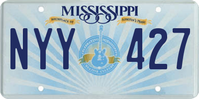 MS license plate NYY427